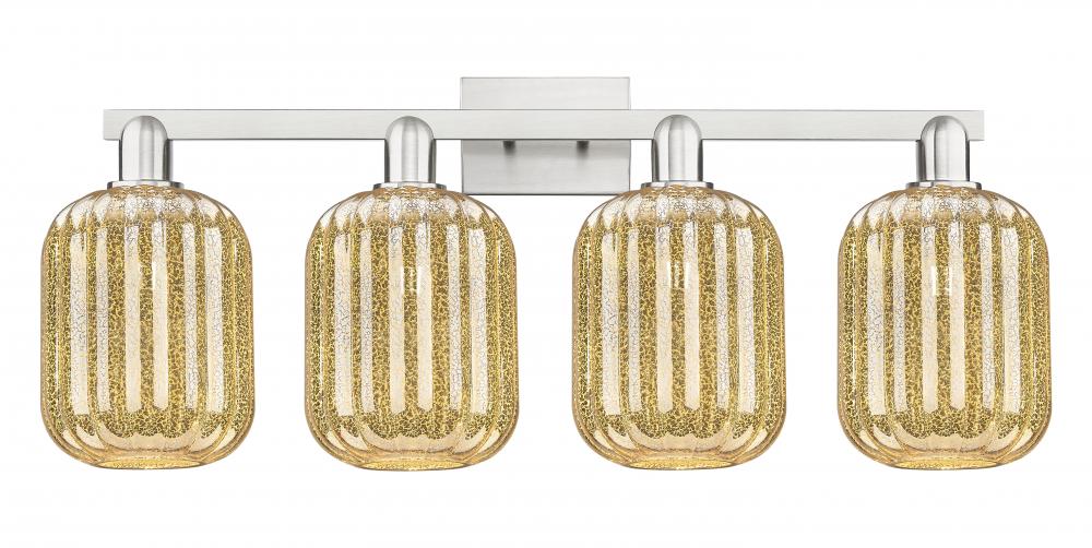 Preston - 4 Light - 36 inch - Brushed Satin Nickel - Bath Vanity Light