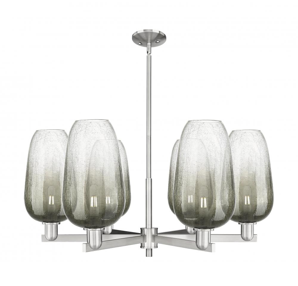 Brookhaven Flute - 6 Light - 24 inch - Satin Nickel - Chandelier