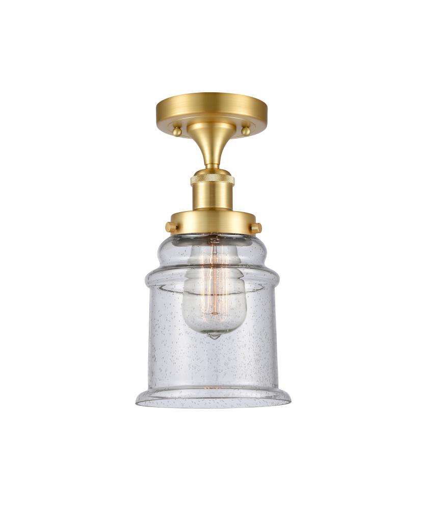 Canton - 1 Light - 6 inch - Satin Gold - Flush Mount