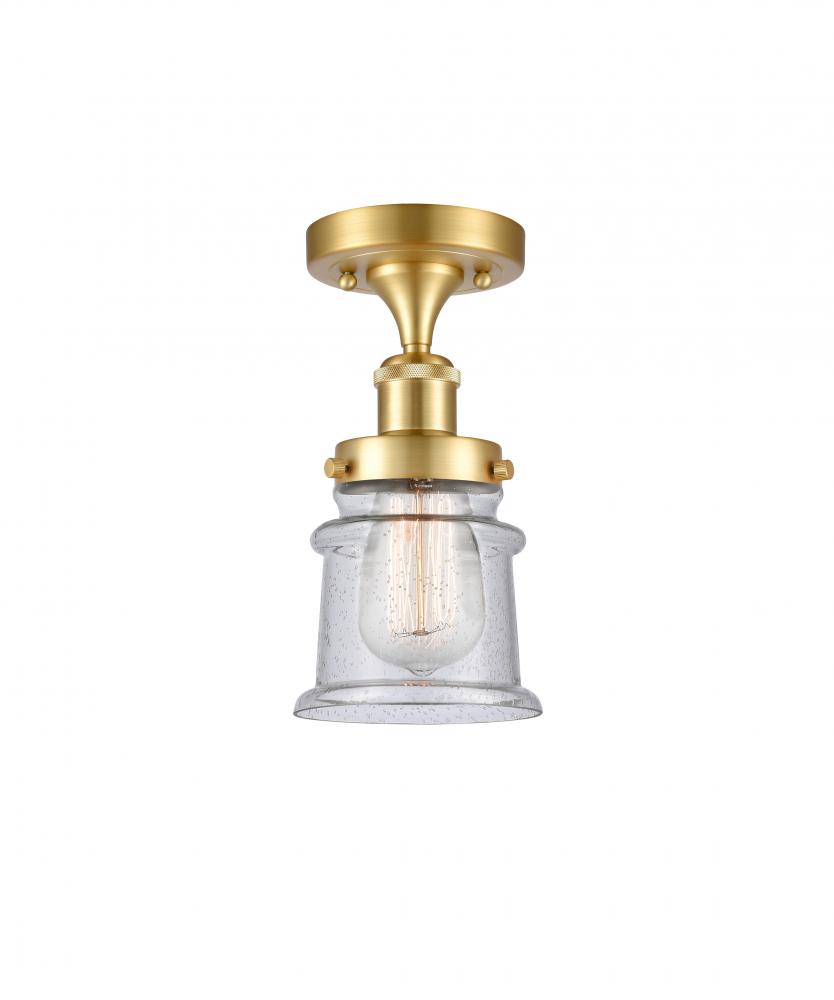 Canton - 1 Light - 6 inch - Satin Gold - Flush Mount