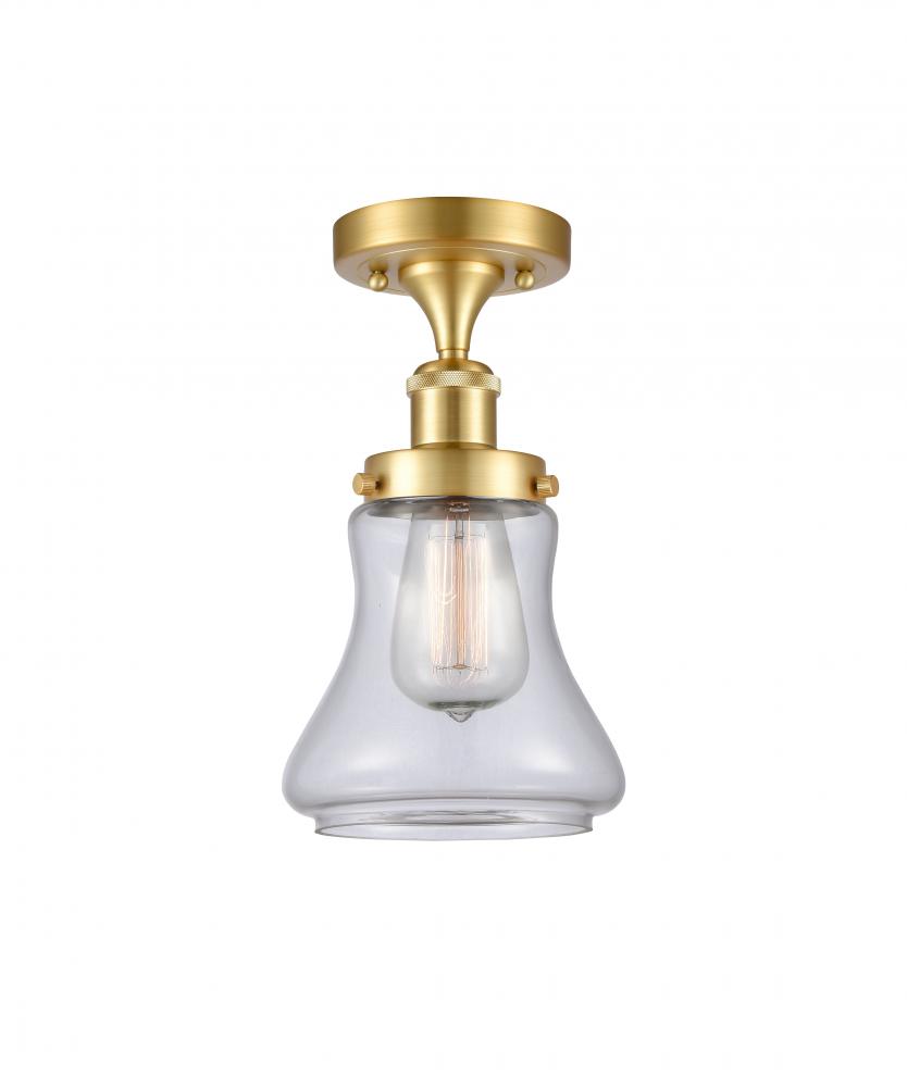 Bellmont - 1 Light - 6 inch - Satin Gold - Flush Mount