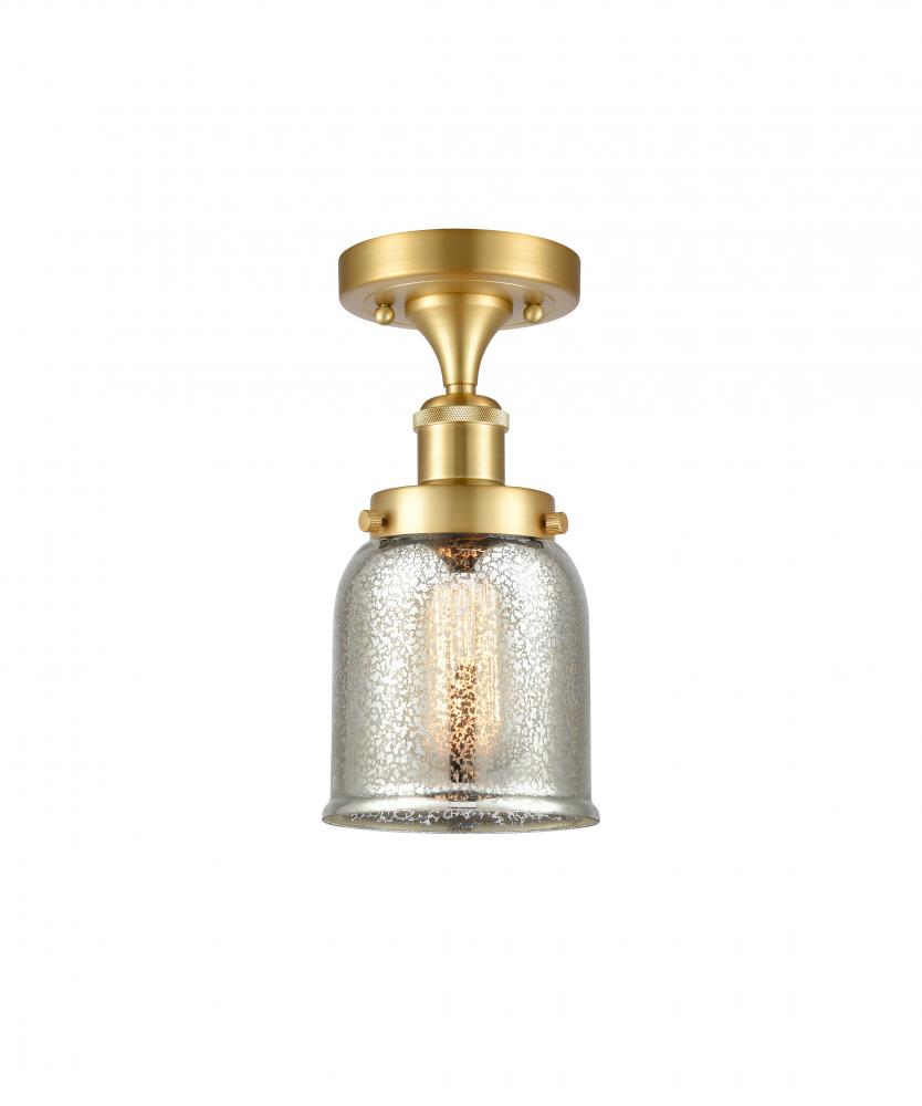 Bell - 1 Light - 5 inch - Satin Gold - Semi-Flush Mount