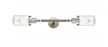 Innovations Lighting 208L-SN-G312-LED - Dover - 2 Light - 5 inch - Brushed Satin Nickel - Adjustable Bath Vanity Light
