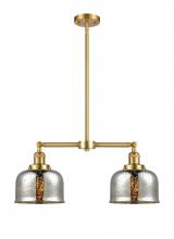 Innovations Lighting 209-SG-G78-LED - Bell - 2 Light - 24 inch - Satin Gold - Stem Hung - Adjustable Island Light