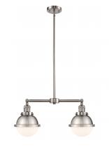 Innovations Lighting 209-SN-HFS-61-SN-LED - Hampden - 2 Light - 18 inch - Brushed Satin Nickel - Stem Hung - Adjustable Island Light