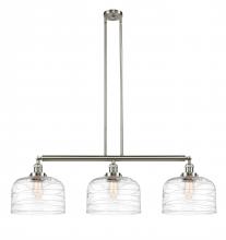 Innovations Lighting 213-SN-G713-L-LED - Bell - 3 Light - 42 inch - Brushed Satin Nickel - Stem Hung - Adjustable Island Light