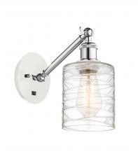 Innovations Lighting 317-1W-WPC-G1113 - Cobbleskill - 1 Light - 5 inch - White Polished Chrome - Adjustable Sconce