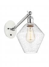 Innovations Lighting 317-1W-WPC-G654-8 - Cindyrella - 1 Light - 8 inch - White Polished Chrome - Adjustable Sconce