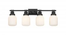 Innovations Lighting 472-4W-TBK-G472-6WH - Somers - 4 Light - 33 inch - Textured Black - Bath Vanity Light