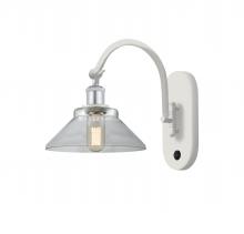 Innovations Lighting 518-1W-WPC-G132-LED - Orwell - 1 Light - 8 inch - White Polished Chrome - Adjustable Swing Arm