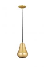 Innovations Lighting 654-1P-7-SG - Hartford - 1 Light - 7 inch - Satin Gold - Cord hung - Mini Pendant