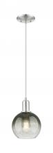 Innovations Lighting 716-1P-SN-G483-8SL - Brookhaven Globe - 1 Light - 6 inch - Brushed Satin Nickel - Cord hung - Mini Pendant