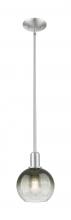 Innovations Lighting 716-1S-SN-G483-8SL - Brookhaven Globe - 1 Light - 6 inch - Brushed Satin Nickel - Mini Pendant