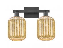 Innovations Lighting 716-2W-BK-G460-7ME - Preston - 2 Light - 16 inch - Matte Black - Bath Vanity Light