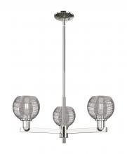 Innovations Lighting 716-3CR-PN-G1213-6SM - Athens Deco Swirl - 3 Light - 18 inch - Polished Nickel - Flush Mount
