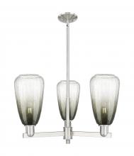 Innovations Lighting 716-3CR-SN-G480-6SL - Brookhaven Almond - 3 Light - 18 inch - Satin Nickel - Flush Mount