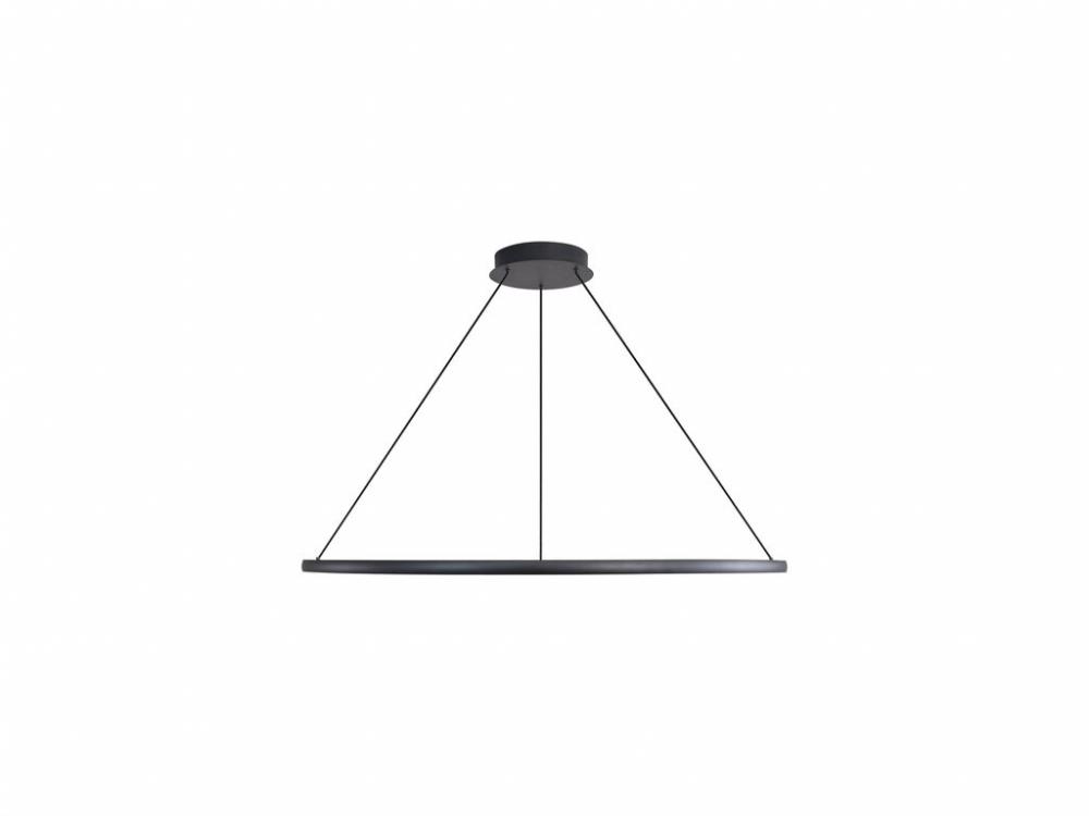 Veritas 47" LED Ring Chandelier in Sand Black