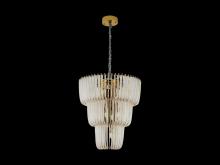 Golden 4285-17 TG - Shahi 3 Tier - 17-Light Chandelier in Titanium Gold