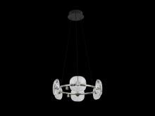 Golden 5028-6 CH - Celestia LED 6 Light Chandelier in Chrome