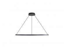 Golden 5460-59 SNB - Veritas 59" LED Ring Chandelier in Sand Black