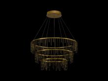 Golden 5461-32-26-18 SSG - Lucerna 3 Tier - LED Chandelier in Stainless Steel Gold