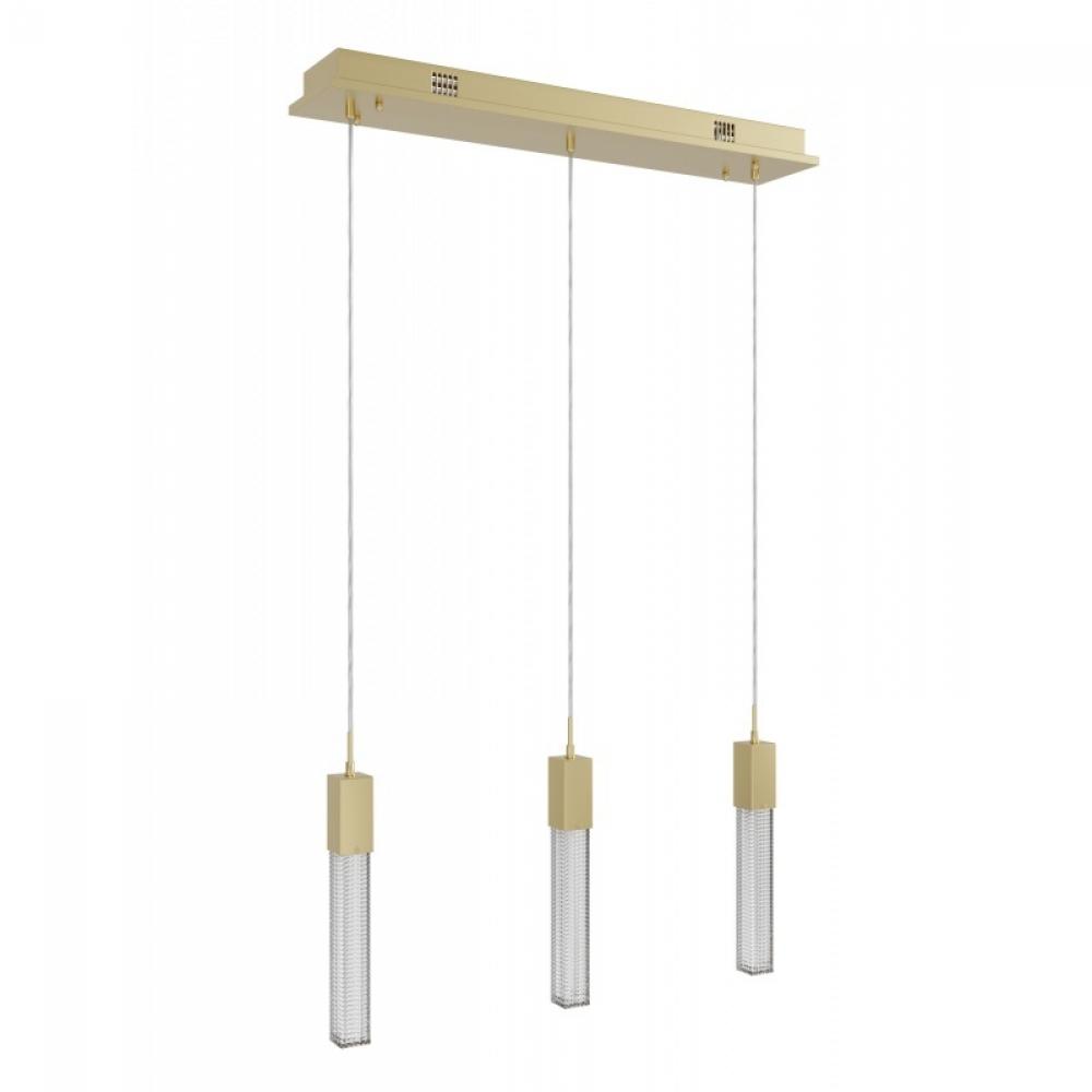 Boa Collection 3 Light Studded Glass Multi Port Pendant