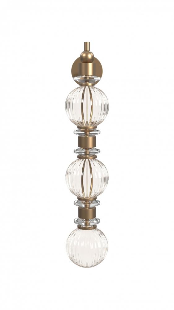 Avra Glass And Metal Wall Sconce