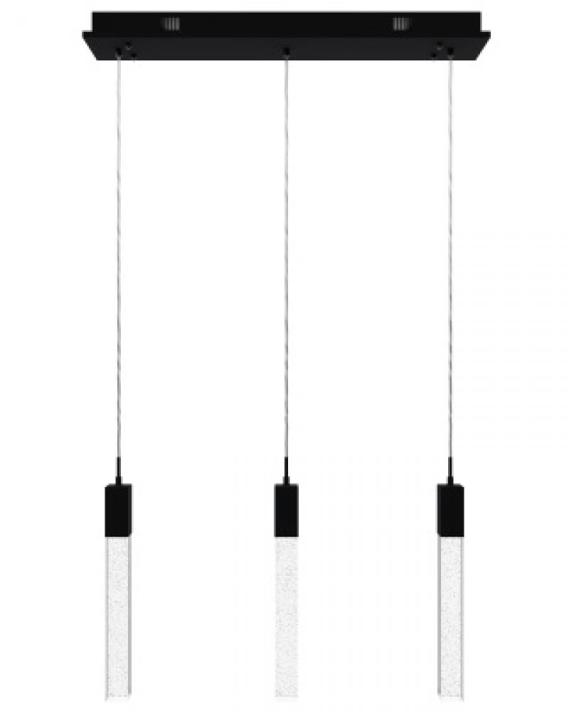 The Original Glacier Collection 3 Light Bubbled Crystal Multi Port Pendant