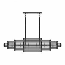 Avenue Lighting HF1920-GM - Waldorf Metal And Glass Rod Linear Chandelier