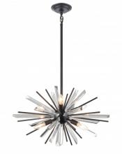 Avenue Lighting HF8201-BK - Palisades Ave. Metal And Crystal Chandelier
