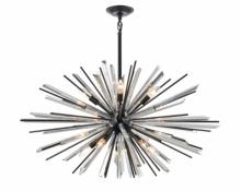 Avenue Lighting HF8203-BK - Palisades Ave. Metal And Crystal Chandelier