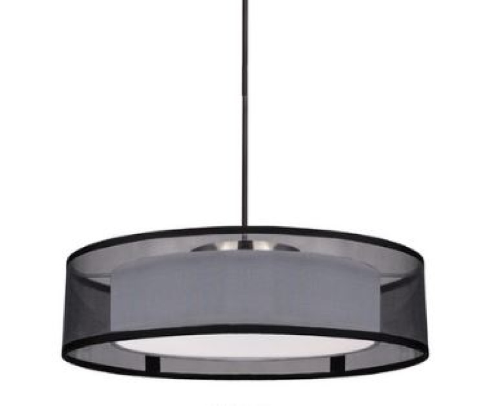 Kuzco Lighting Covina Pendant/ Semi-Flush Mount 20" Diameter Black PD11420-BK