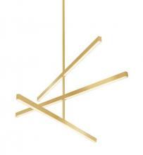 Kuzco Lighting Inc CH10345-BG - Vega 45-in Brushed Gold LED Chandeliers