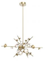 Kuzco Lighting Inc CH50848-BG - Geode 48-in Brushed Gold LED Chandeliers