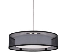 Kuzco Lighting Inc PD11420-BK - Kuzco Lighting Covina Pendant/ Semi-Flush Mount 20" Diameter Black PD11420-BK