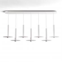 Koncept Inc CMP-L7-S-12-MWT+MPTB9 - Combi Pendant 12" Linear 7 Combo Matte White with Matte White Canopy
