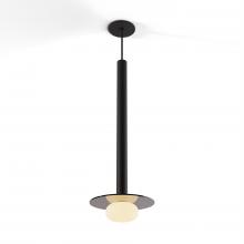 Koncept Inc CMP-S1-S-24-MTB+GDGY9+GLB - Combi Pendant 24" Single Unit Matte Black with Matte Black Canopy