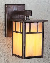 Arroyo Craftsman HB-4LWDTGW-BK - 4" huntington wall mount with double t-bar overlay