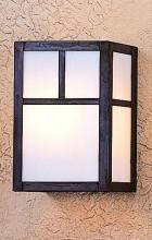 Arroyo Craftsman MS-8AGW-BK - 8" mission sconce with classic arch overlay