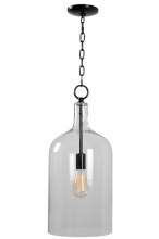 Light Buys Items 91830ORB - Light Buys - Capri 1 Light Pendant with Blackened Oil Rubbed Bronze Finish, Casual Style, 22.88"