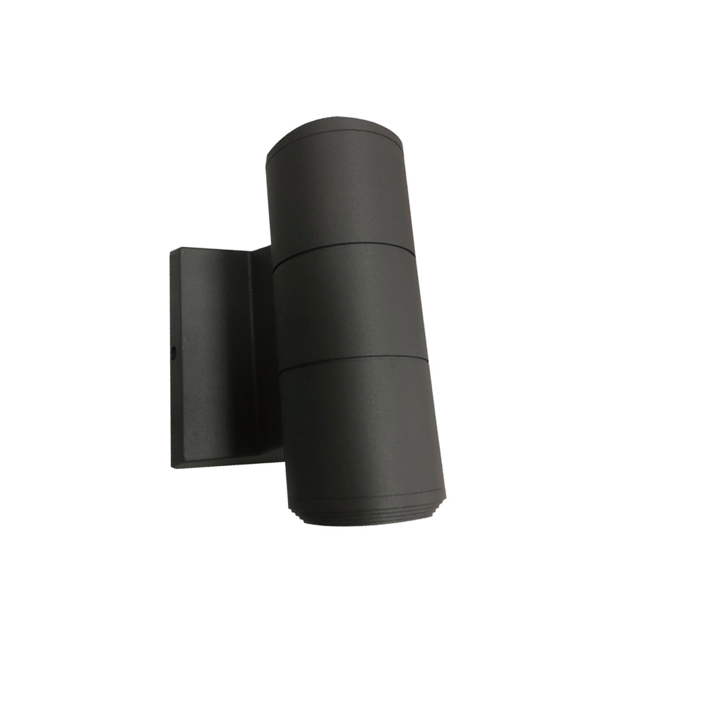 2 Light Matte Black Wall Sconce