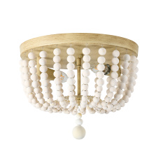 Dainolite BGT-132FH-VW - 2 Light Vintage White Beaded Flush Mount
