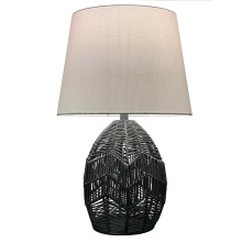 Dainolite TIL-181T-MB - 1 Light Table Lamp in Black w/ Beige Shade