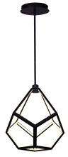Canarm LCH189A17BK - VIERO 1 Light Chandelier