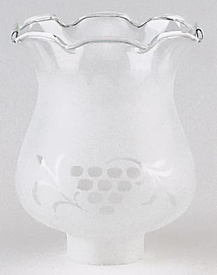 Tall Glass Grape Shade; Diameter 4-3/8 inch; Fitter 1-5/8 inch; Height 5 inch