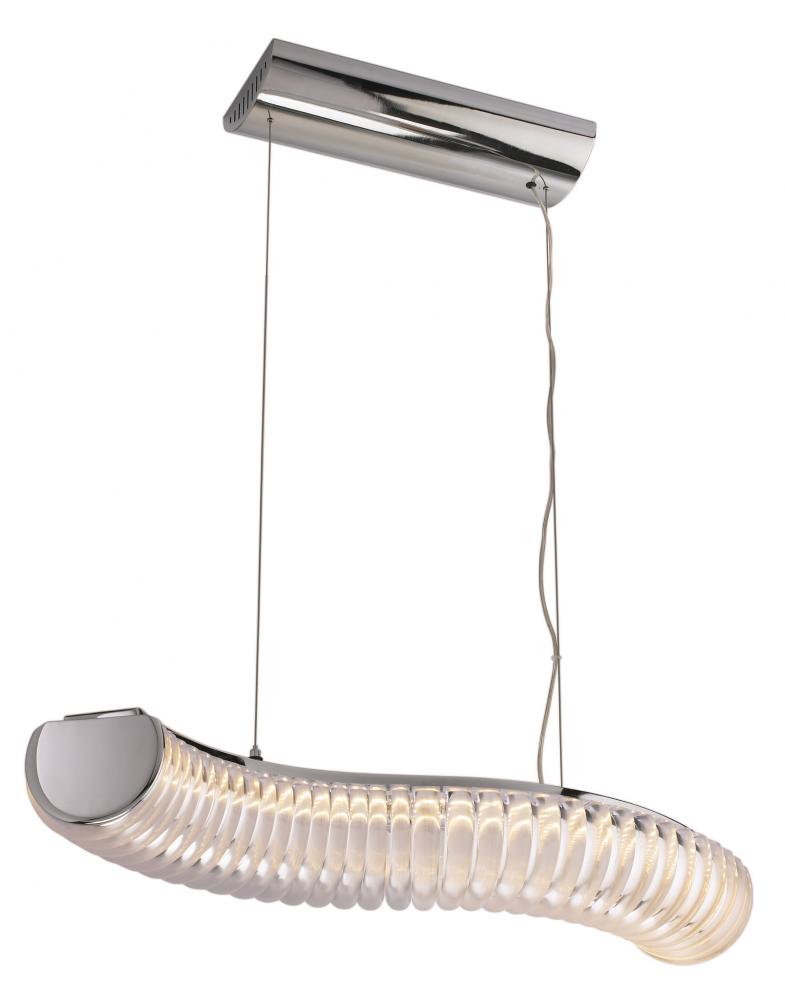 2 Seventy LED Curved Pendant Frosted Acrylic