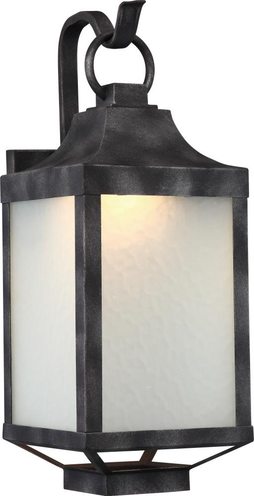 Winthrop 8.5" Wall Lantern; Iron Black Finish