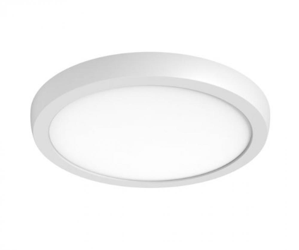 Blink Pro Plus; 19.5 Watt; 12 in.; Surface Mount LED; CCT Selectable; 90 CRI; White Finish; 120/277