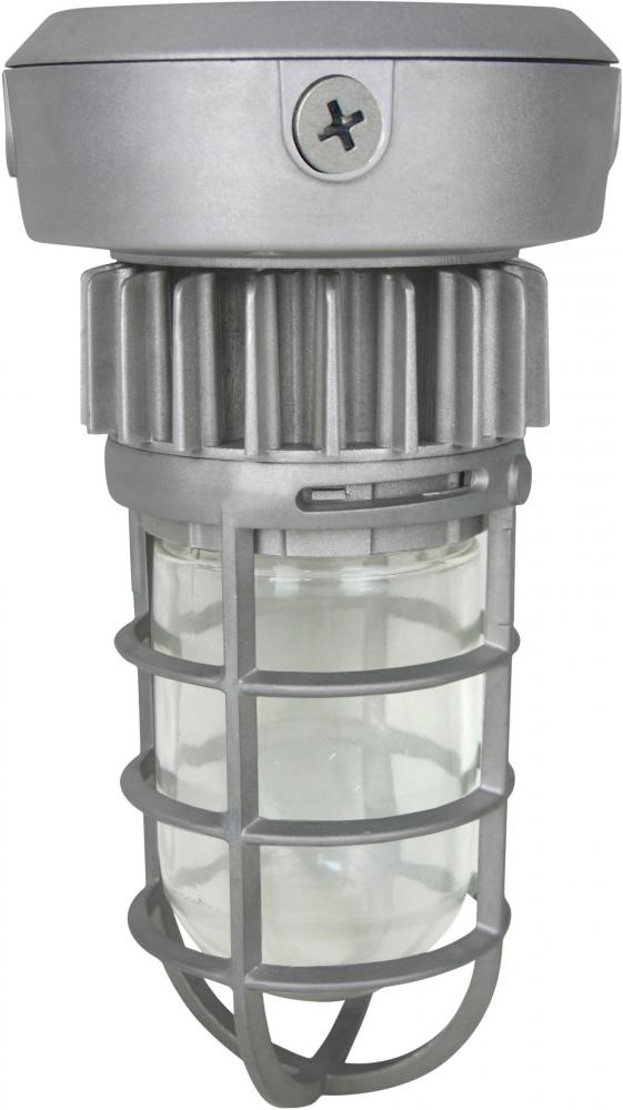 LED Vapor Proof Ceiling Mount Silver Finish; Silver Finish; 120-277V