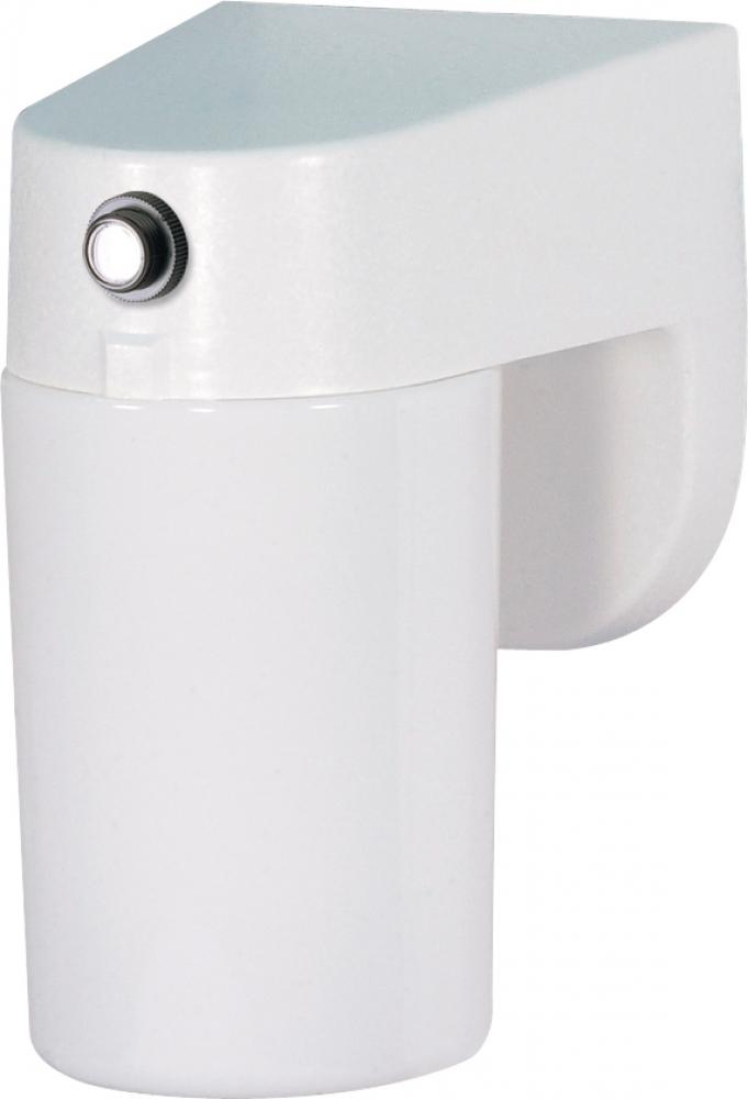 1 Light - 8" - Porch, Wall - With Lexan Cylinder & Photoelectric Sensor